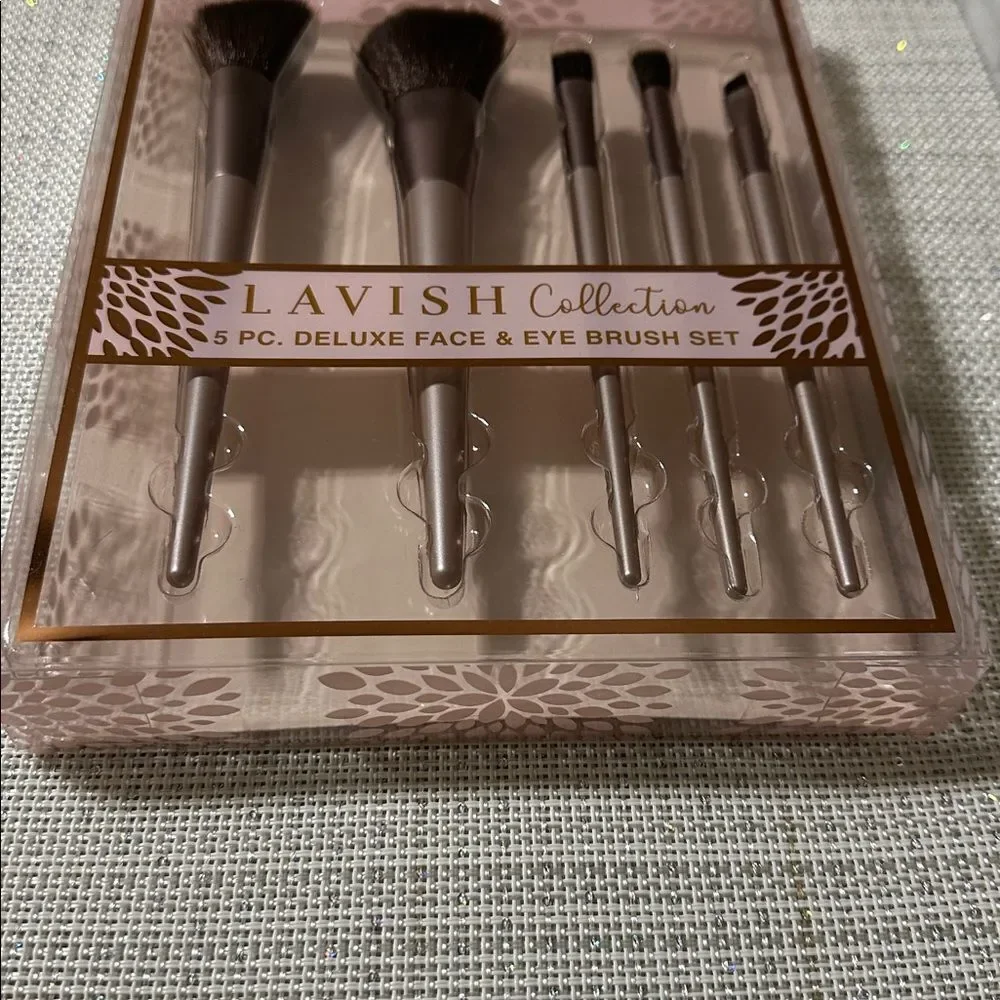 CALA Rose Gold Lavish Collection 5 pc Face & Eye Brush Set